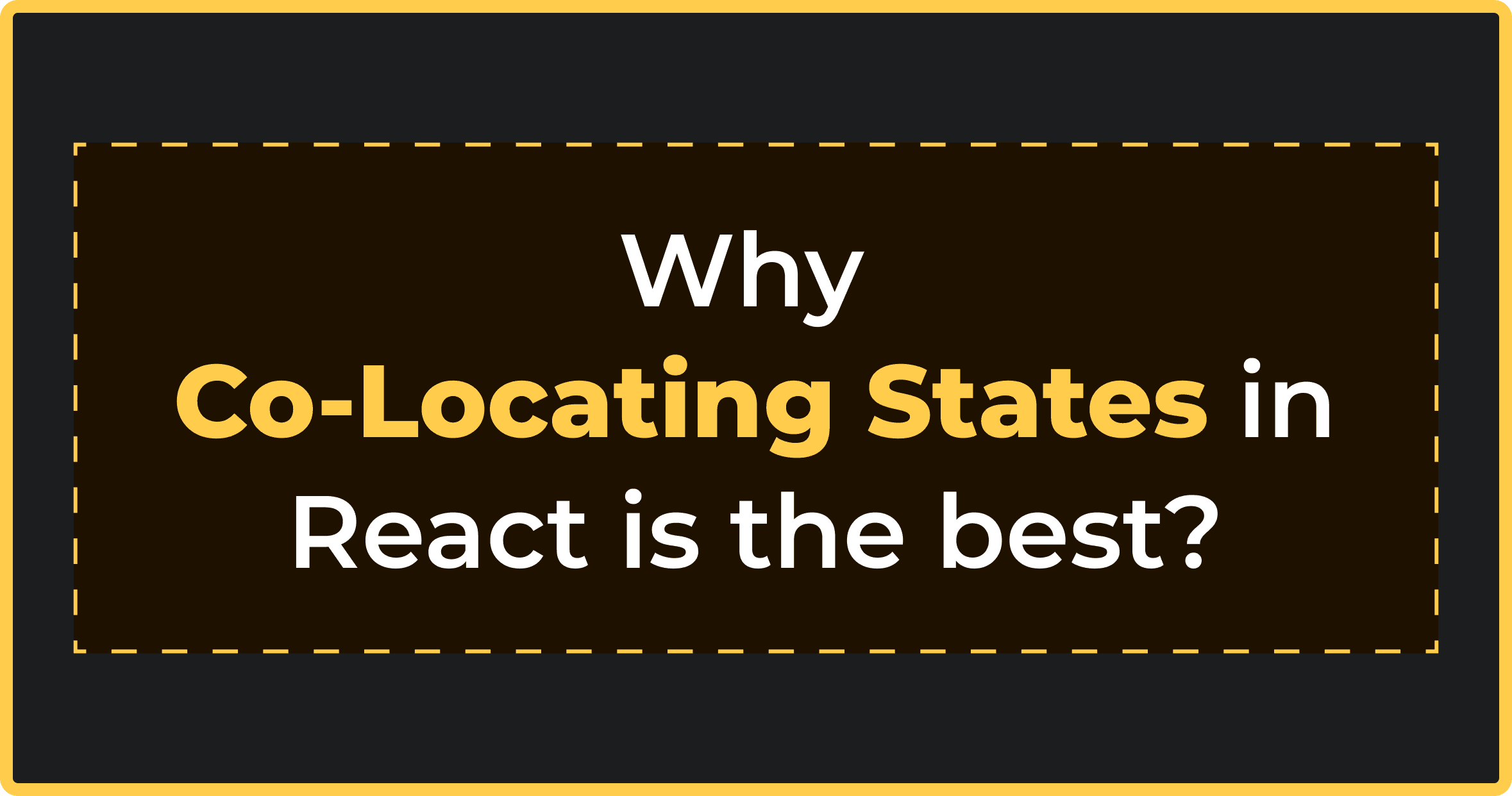 Co-Locating State: Learn to Optimize React Apps without Memo
